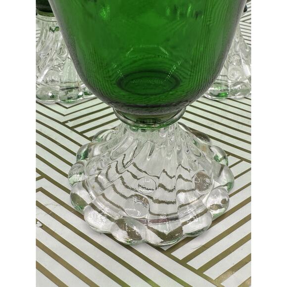 Anchor Hocking Burple-Inspiration Green Water Goblet Set Of 5 - Picture 3 of 6